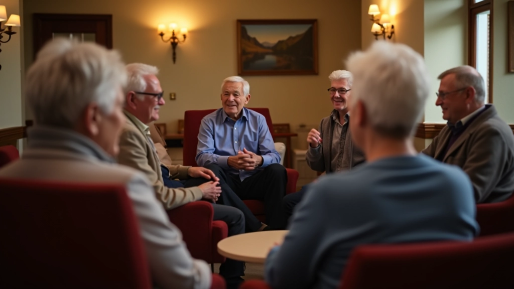 Peer support group gathering