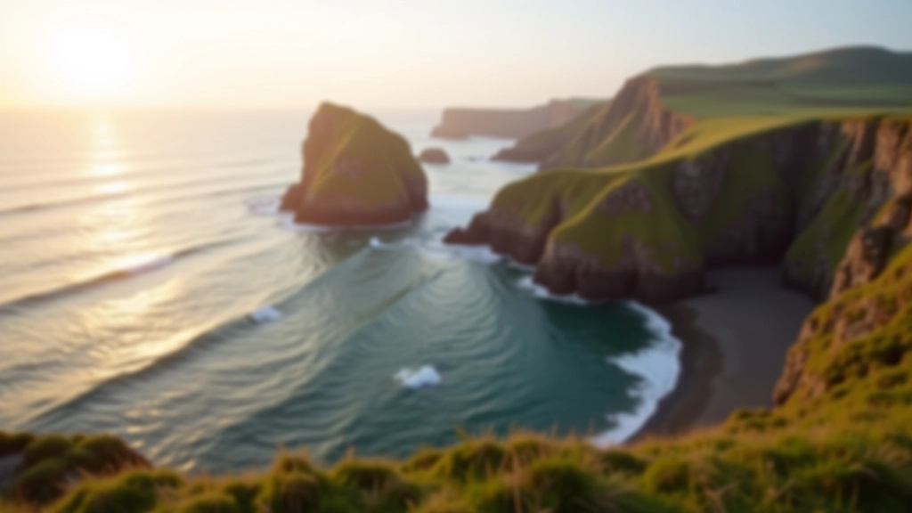 Scenic coastal landscape showing the rugged cliffs and ocean of the Wild Atlantic Way